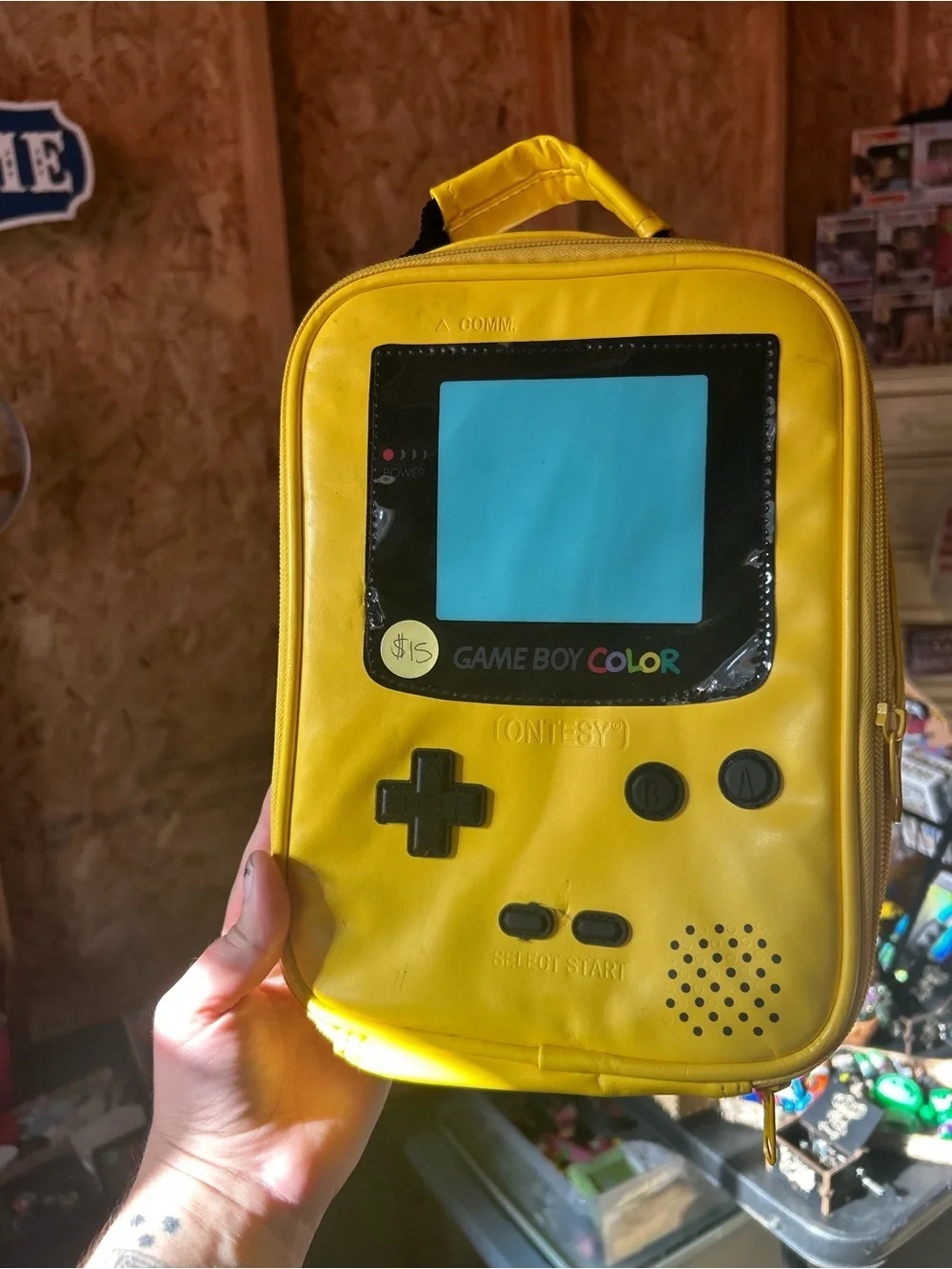 Nintendo Yellow Game Boy Color Styled Carry Case- Lunchbox